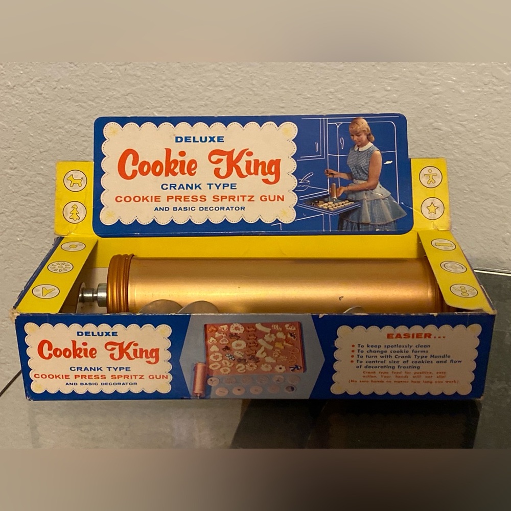 Deluxe Cookie Press Spritz Gun - Gold